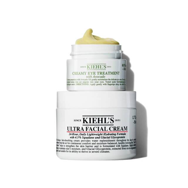 Dehydration Relief Set Box, Full Size Ultra Facial Cream, Full Size Creamy Eye Treatment​