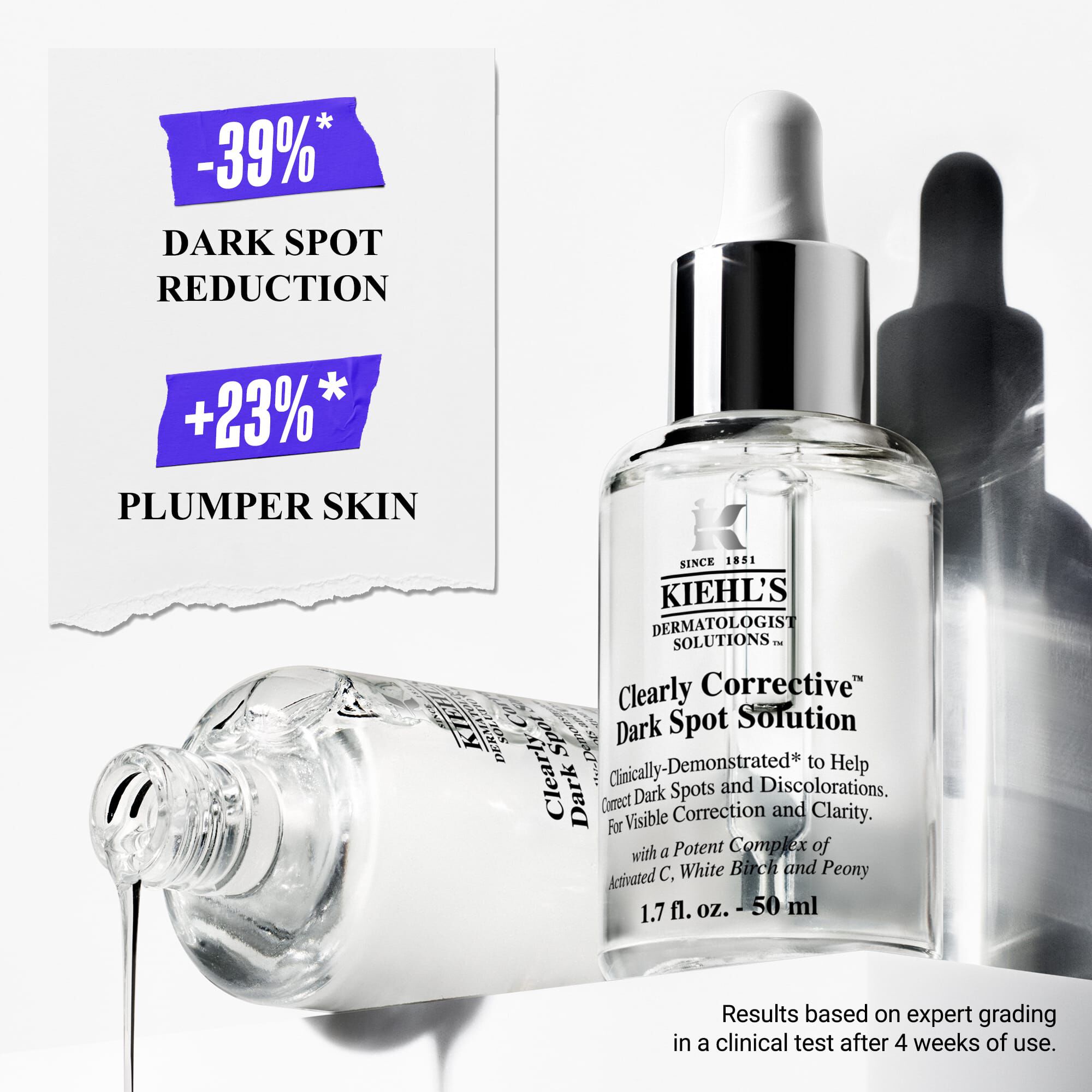 美容液 Clearly Corrective Dark Spot Solution 50 Clearly Corrective Dark Spot Correcting Serum | Kiehl's AE