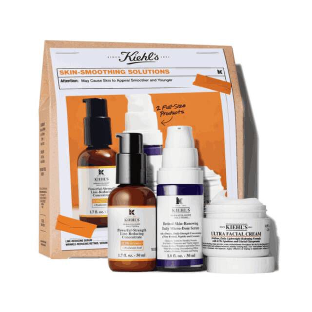 Skin Smoothing SolutionsSet Box with formulas visible ​